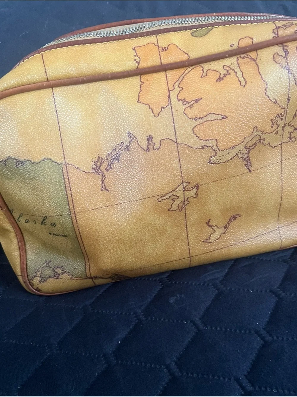 Alviero Martini Leather Cosmetic / Dopp Bag